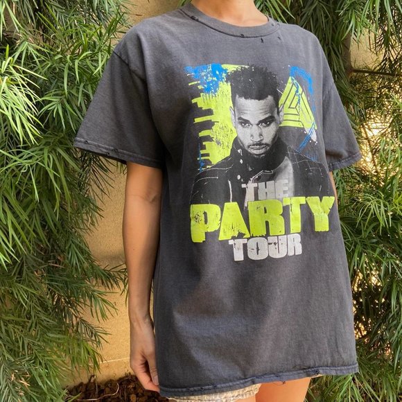 Chris Brown The Party Tour Concert T-shirt Size L - Picture 2 of 4